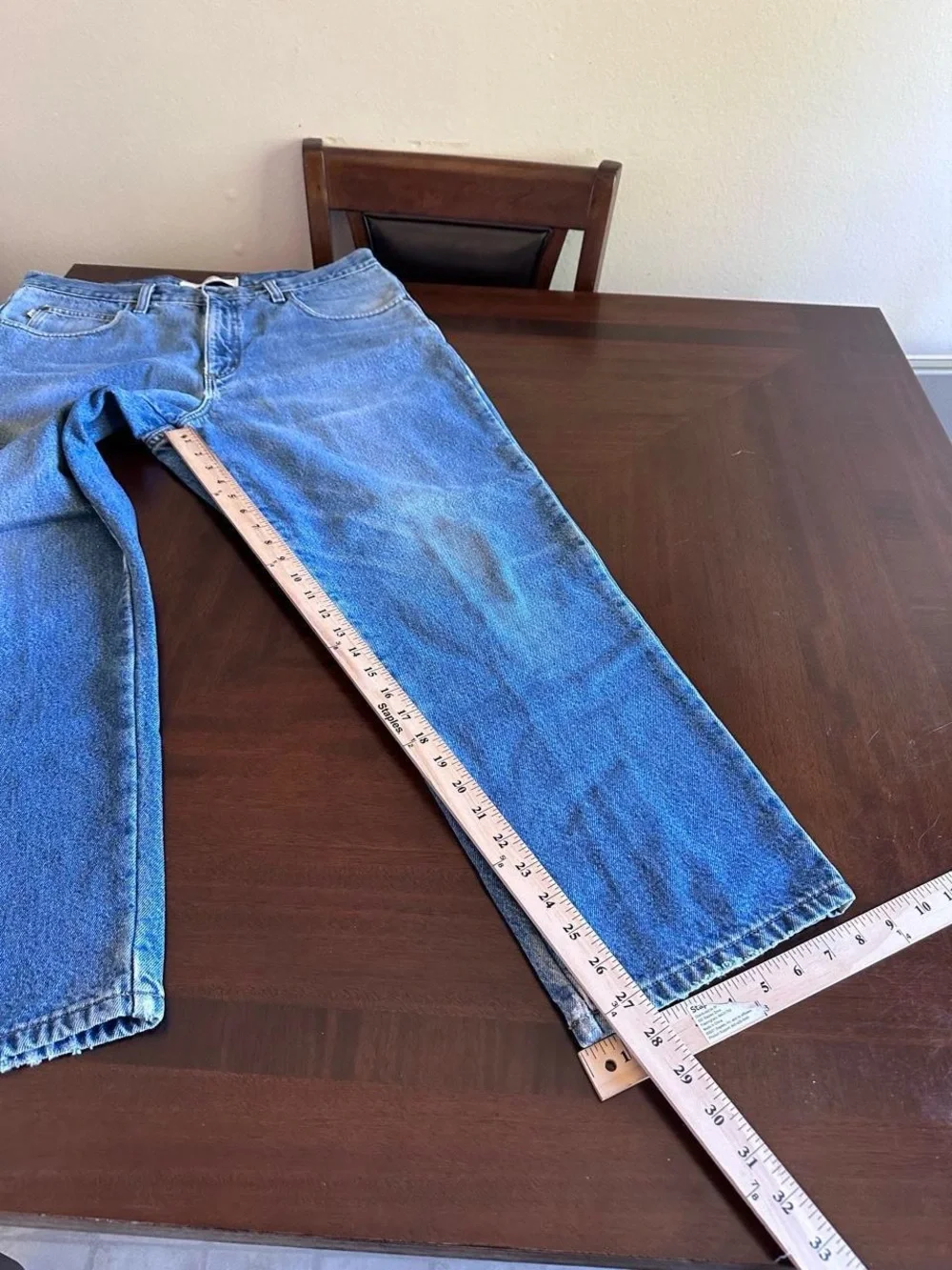 Vintage L.L.Bean Double L Lined Jeans Faded Blue Men’s 36x29 Straight
